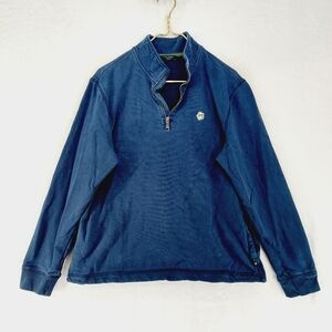 Ted Baker Kilburn Blue 1/3 Zip High Neck Long Sleeve T-Shirt Sweatshirt P6269